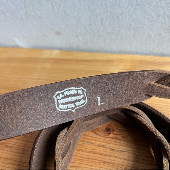 Filson Women’s Braided Workshop Belt | Horween Leather | made in USA - Picture 5 of 10